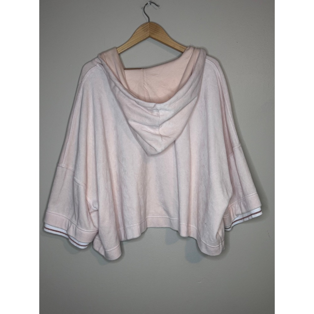 Saturday Sunday Blush Pink Oversized Hooded Poncho Top M - Picture 4 of 4